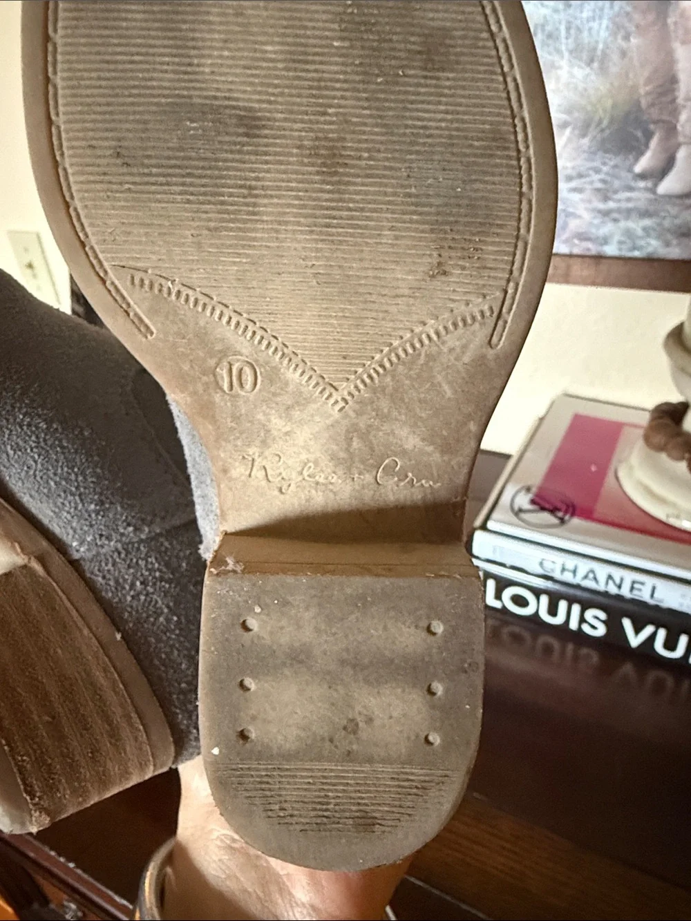 Rylee + Cru Western boot || dusty blue